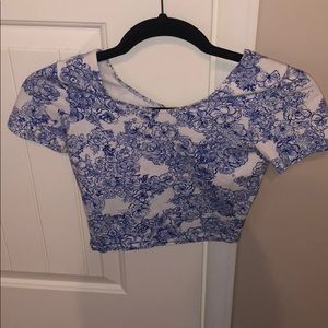 Floral crop top